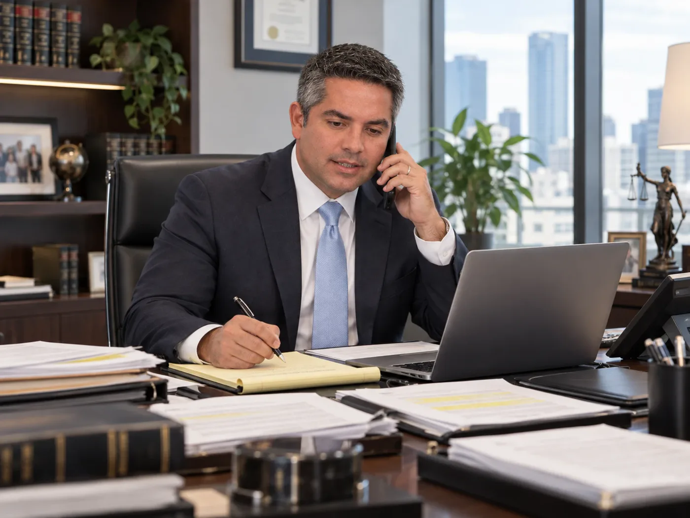 Francisco Touron on a client call